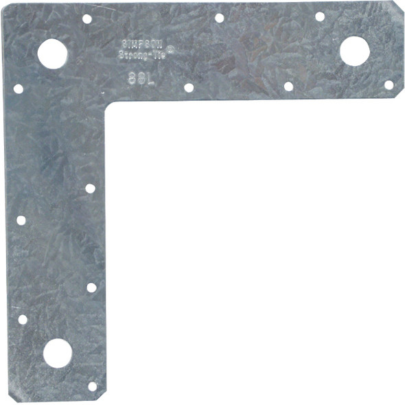 Simpson Strong-Tie 8 In. L x 8 In. H x 2 In. W 14 ga Steel L Strap Tie 88L