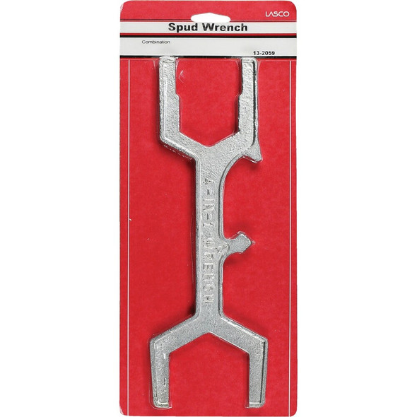 Lasco 11.75 In. Die Cast Bright Plated Plumber's Wrench 13-2059 402312