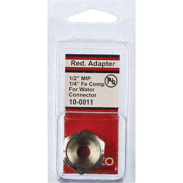 Lasco 1-2 In. IPS to 1-4 In. Compression Thread Brass Adapter 10-0011 402637