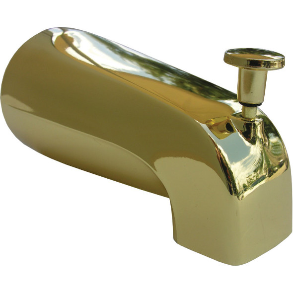 Lasco 4-Way Polished Brass Bathtub Spout with Diverter 08-1059 Lasco 4-Way Polished Brass Bathtub Spout with Diverter 08-1059