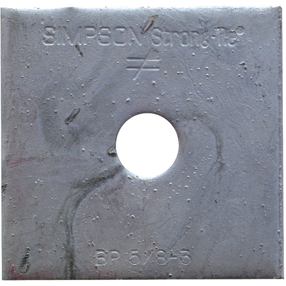 Simpson Strong-Tie 5/8 In. x 3 In. Hot Dipped Galvanized Steel Bearing Plate