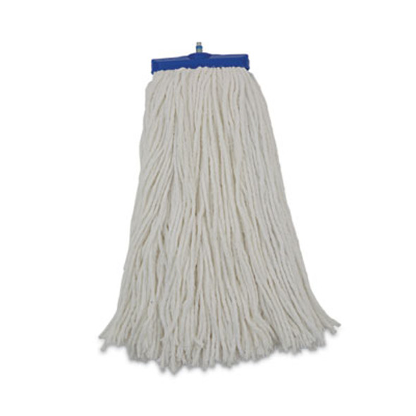 Boardwalk® Cut-End Lie-Flat Mop Head, Rayon, 16oz, White, 12/carton BWKRM32016