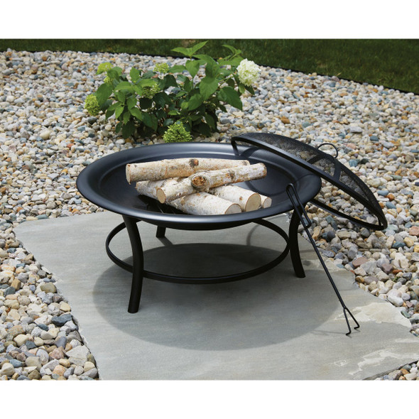 Outdoor Expressions 30 In. Round Steel Fire Pit Outdoor Expressions 30 In. Round Steel Fire Pit