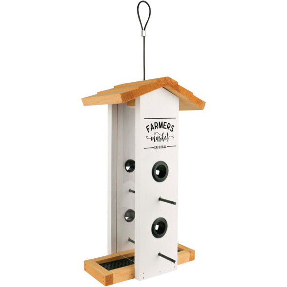 Nature's Way Farmhouse Cedar 1.5 Qt. Vertical Hopper Bird Feeder WWLF1-DECO