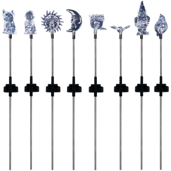 Alpine Plastic 30 In. H. Color Changing LED Solar Stake Light RGG415ABB