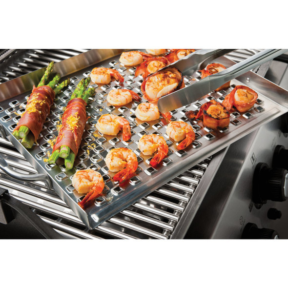 Broil King Imperial 15.5 In. W. x 13 In. L. Stainless Steel Flat Grill Topper Tray Broil King Imperial 15.5 In. W. x 13 In. L. Stainless Steel Flat Grill Topper Tray