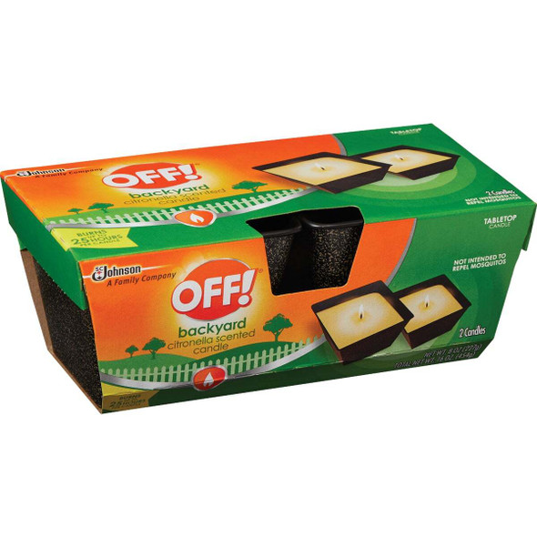 OFF! 8 Oz. 1-Wick Mini Citronella Candle (2-Pack) 72010