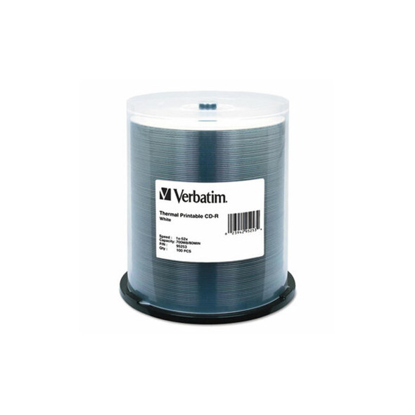 Verbatim® DISC,CDR 52,100PK SPDL,WH 95253