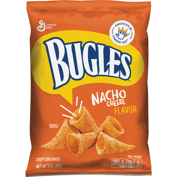 Bugles 3 Oz. Nacho Corn Snack 121839 Pack of 6