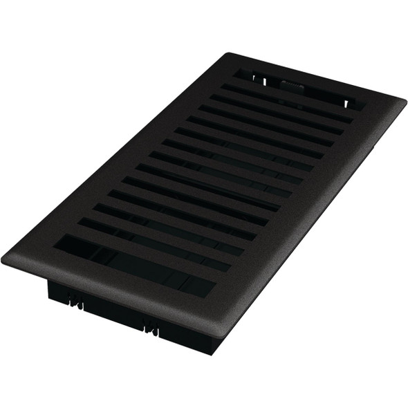 Imperial Montezuma 4 In. x 12 In. Black Iron Steel Floor Register RG3440