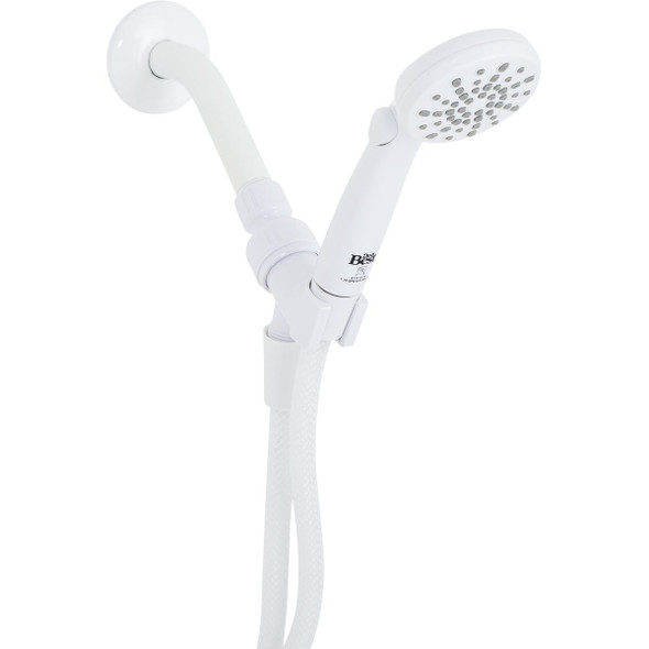 Home Impressions 2-Spray 1.8 GPM Handheld Shower Head, White 713701WH