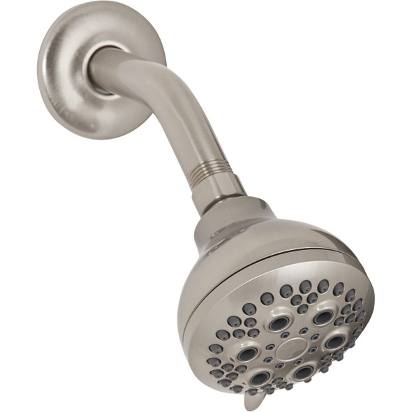 Home Impressions 5-Spray 1.8 GPM Fixed Shower Head, Brushed Nickel 722021BNP