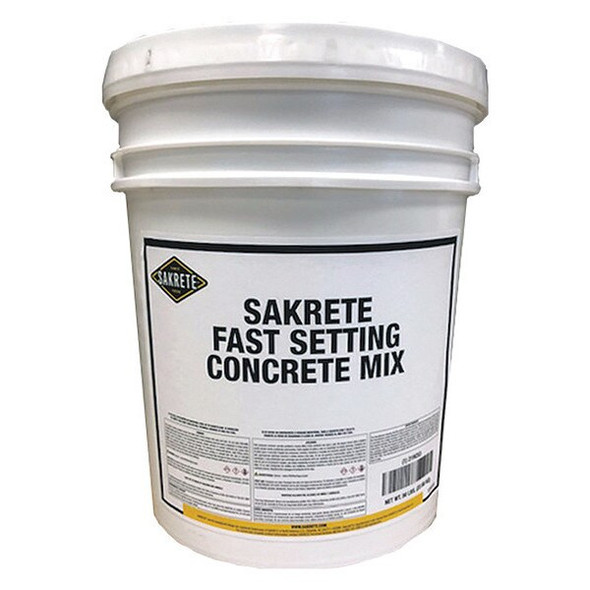 Sakrete Concrete Mix,Pail,50 lb,Fast Setting 120019 Sakrete Concrete Mix,Pail,50 lb,Fast Setting 120019