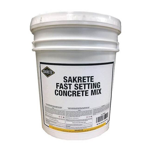 Sakrete Concrete Mix, Pail, Gray, Fast Setting 120019