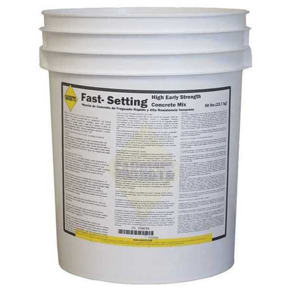 Sakrete Concrete Mix, Pail, Gray, Fast Setting 120019