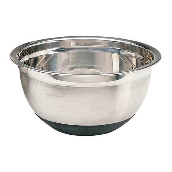 Crestware Mixing Bowl,Stainless Steel w/Rubber,8qt MBR08
