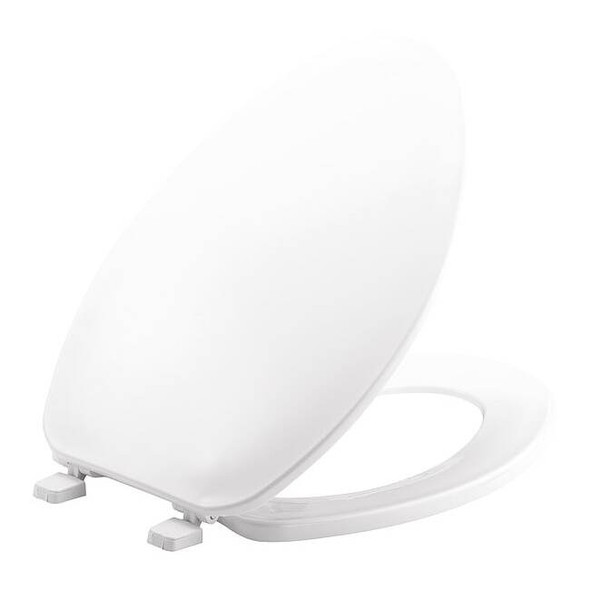 Bemis Toilet Seat With Cover, Top-Tite, Elongated, White GR170 000