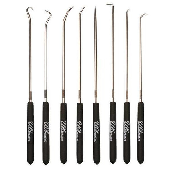 Pick and Hook Set with Steel Shaft and Plastic Grips (8-Pack)