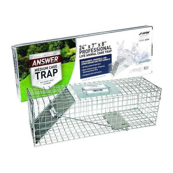 Jt Eaton Live Animal Trap, 24in L x 7in W x 8in H 465N