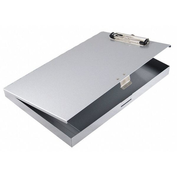Manufacturer Varies 8-1/2" x 11" Plastic Clipboard 1", Silver 45300