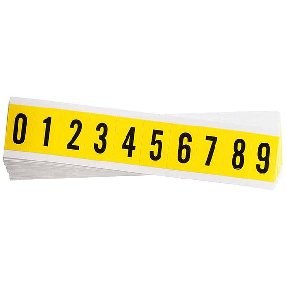 Brady NumberLabelSet,1-1/2inH,7/8inW,PK25 3430-# KIT