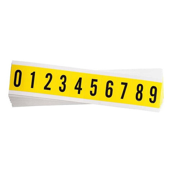 Brady NumberLabelSet,1-1/2inH,7/8inW,PK25 3430-# KIT