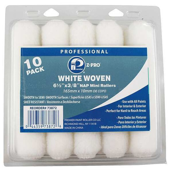 Premier 6-1/2" Mini Paint Roller Cover, 3/8" Nap, Woven 73872