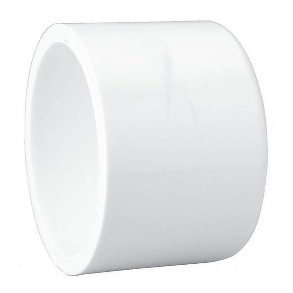 PVC Cap, 3 in Fitting Pipe Size, Female Socket, Schedule 40, White