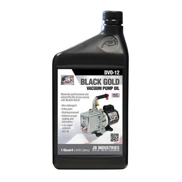 Jb Industries Refrigerant Evac Pump Oil,1 qt,Bottle DVO-12 Jb Industries Refrigerant Evac Pump Oil,1 qt,Bottle DVO-12