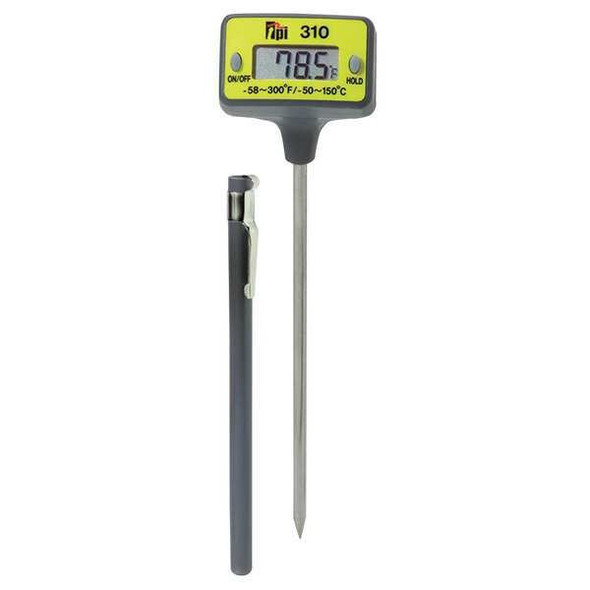 4.9" Stem Digital Pocket Thermometer, -58 Degrees to 300 Degrees F