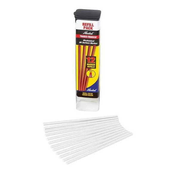 Markal SolidPaintMarkerRefill,White,Wax,PK12 96240