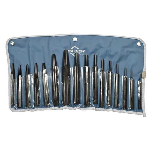 Mayhew Combination Punch Set,16 Pieces 61341
