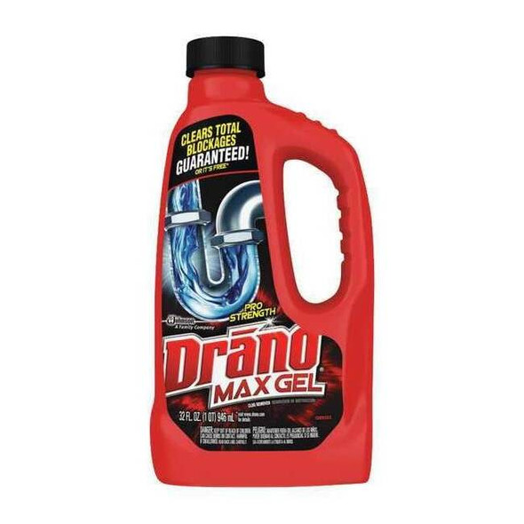 Drano Gel Clog Remover,Jug,32 oz,Gel,PK12 335710
