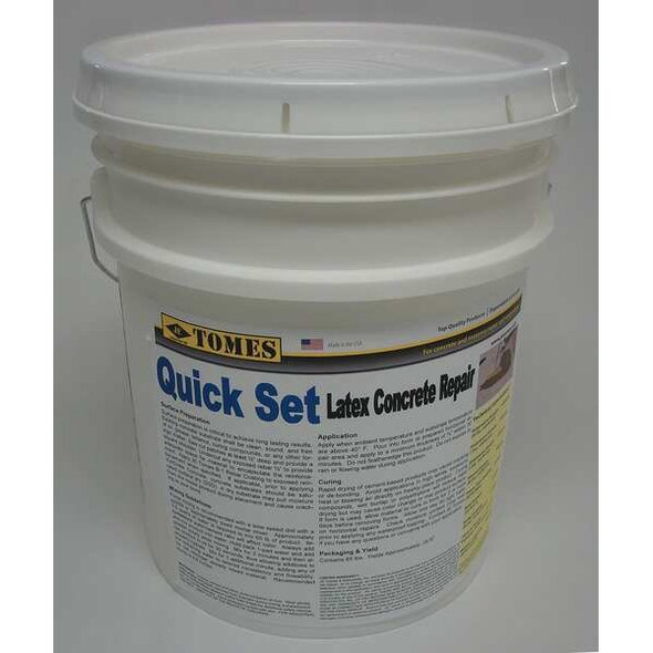 Je Tomes Concrete Repair Compound, Pail, Gray, Tomes C107-5