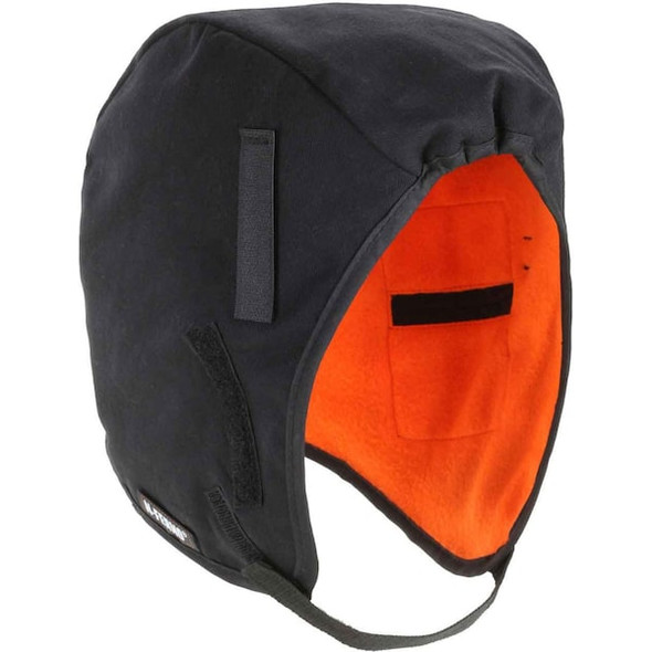 Ergodyne Winter Liner,2-Layer Cotton/Fleece,Black 6850