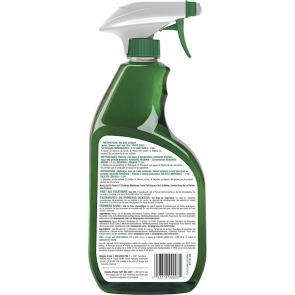 Simple Green Cleaner/Degreaser,Sassafrass,24 oz 2710001213012 Simple Green Cleaner/Degreaser,Sassafrass,24 oz 2710001213012