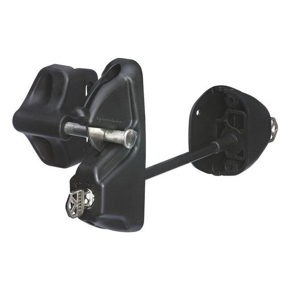 Lokklatch Security Gravity Gate Latch,1.5In. W,Blk LLD3KD