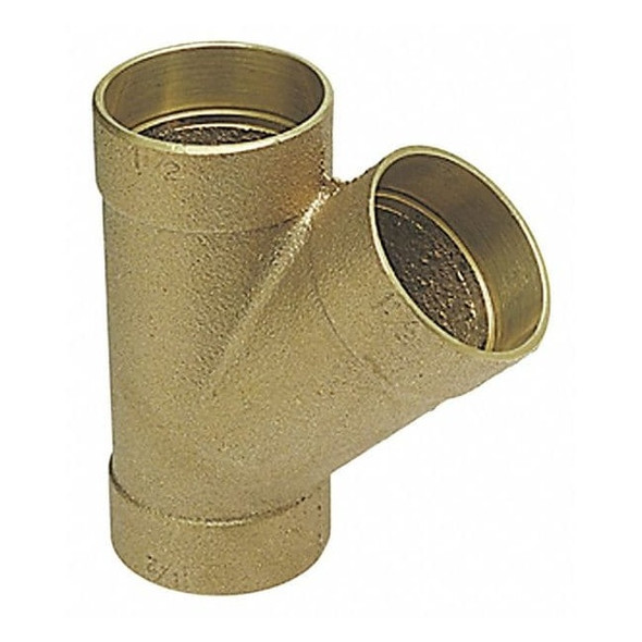 Nibco DWV 45 Wye,Cast Bronze,C x C x C,1-5/8" 810 11/2