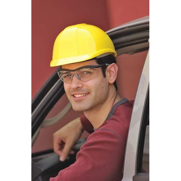 Vented Bump Cap, Front Brim, Polyethylene, Pinlock Suspension, Fits Hat Size 6 1/2 to 8, White