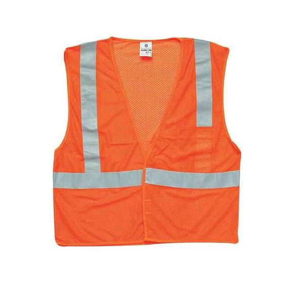 Kishigo 6XL Class 2 High Visibility Vest, Orange 1084-6X