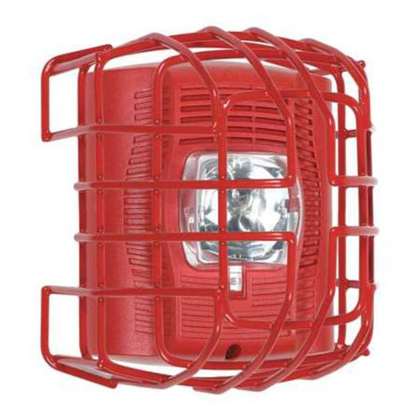 Wire Cage, Steel, Surface Mount, 6 3/4 in W x 7 1/2 in H x 6 1/8 in D, Red