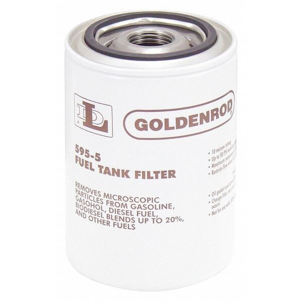 Goldenrod Fuel Filter,3-3/4 x 5 In 595-5