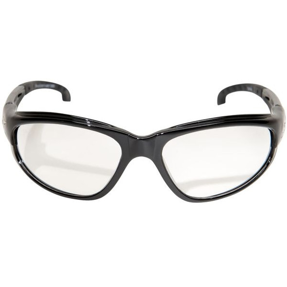 Edge Eyewear Dakura, Safety Glasses, Anti-Scratch, Clear Lens, Black Frame, Full-Frame SW111