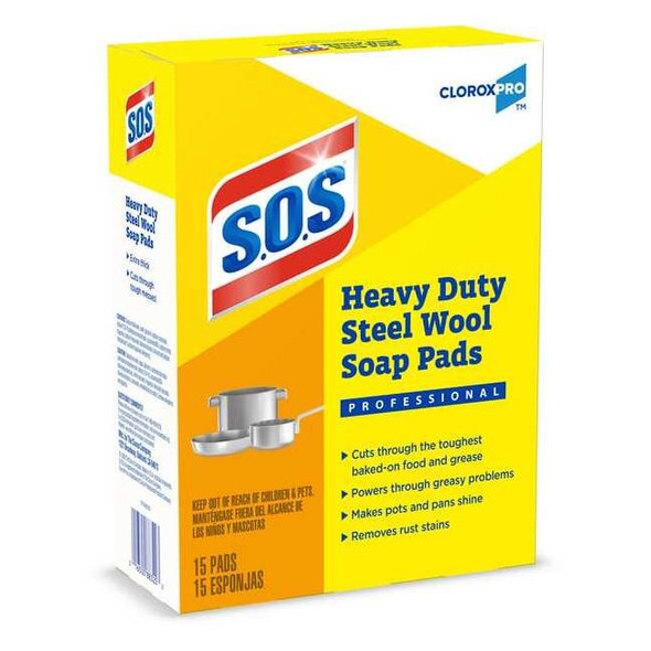 S.O.S. Box of Steel Wool Pads,Course 88320
