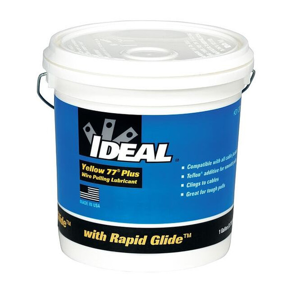 Ideal Wire Pulling Lubricant,1 gal. Bucket,Ylw 31-391