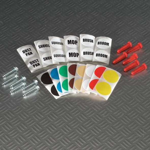 The Clincher Mop-Broom Holder,6 Handle,34 In 333-6 WHT2