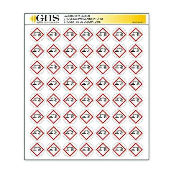 Ghs Safety GHS Label, 1 in H, 1 in W, Paper, PK1120 GHS1211