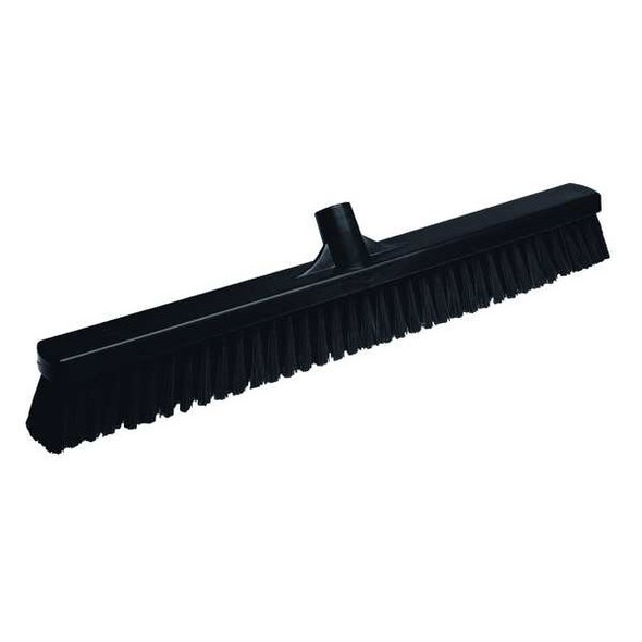 Vikan 24 in Sweep Face Broom Head, Soft, Synthetic, Black 31999