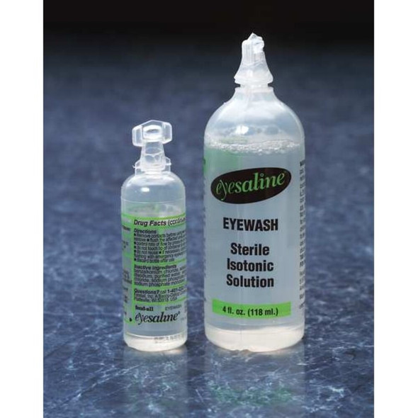 Eyewash Travel Pack, Vinyl Case, Black, Includes 12 Bottles, 12 in H x 8 in W  32-000440-0000