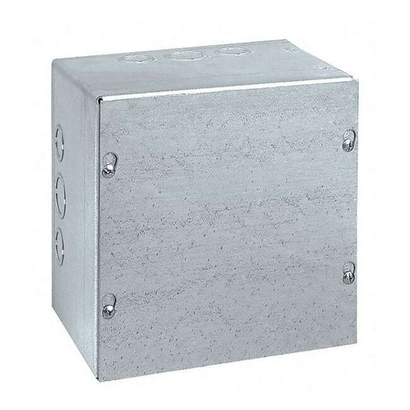 Captive Screws Electrical Enclosures, 12 in H, 4 in D, 10 in W, 1, Steel